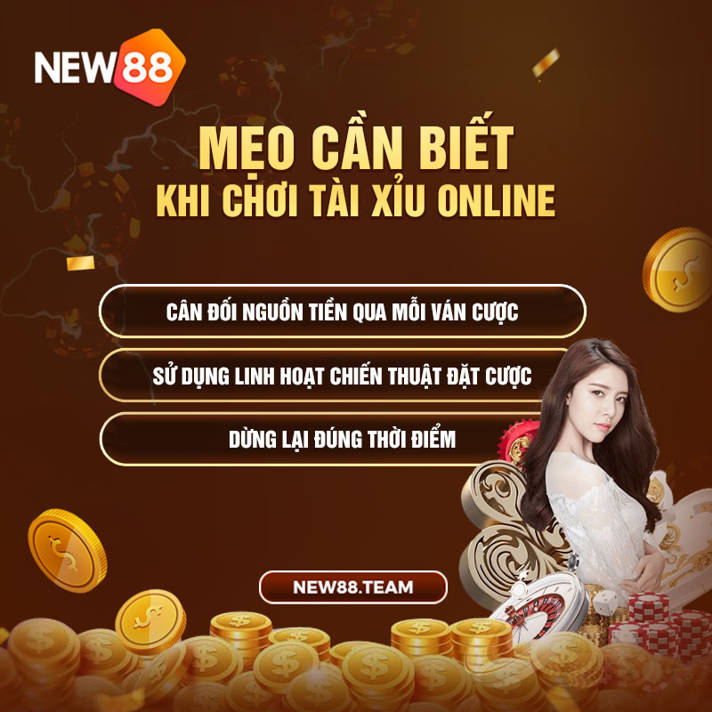 Mẹo cần biết khi chơi tài xỉu online tại New88 Mẹo cần biết khi chơi tài xỉu